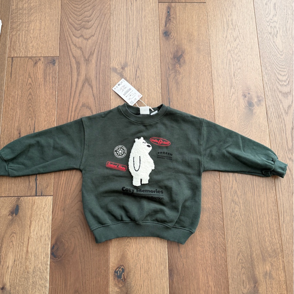 (NWT) Zara olive sweater- size 4